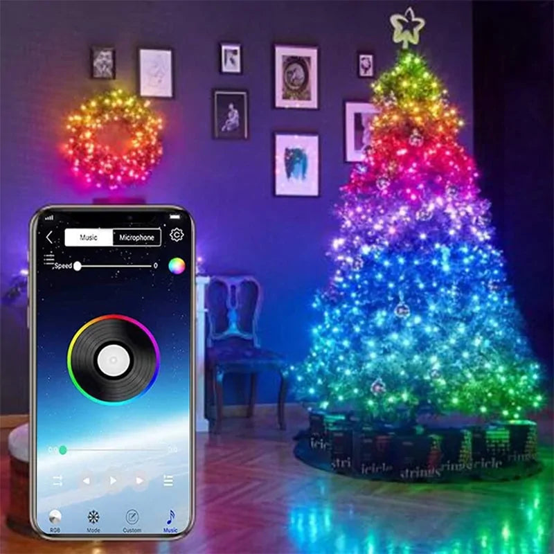 USB LED Christmas Tree String Lights